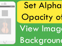 React Native Set Alpha Opacity of View Image Background Android iOS