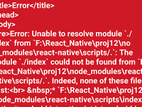 Error: Unable to resolve module `./index` from `node_modulesreact-nativescripts/ Solution