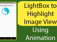 React Native LightBox to Highlight Image View Using Animation Android iOS Example Tutorial