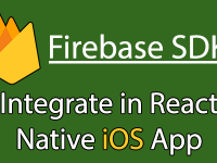 Configure Firebase SDK in React Native iOS Project Tutorial